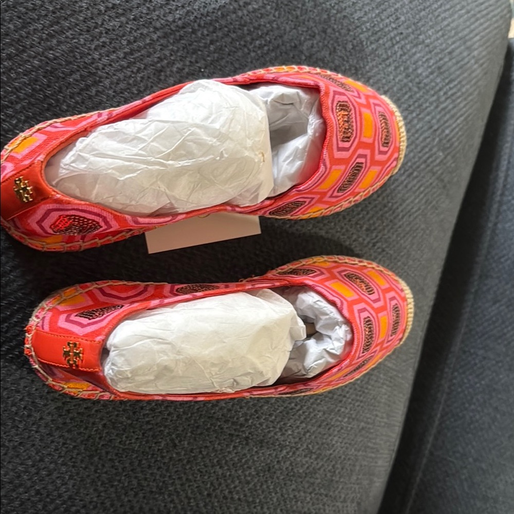 Tory Burch Pink Patterned Espadrilles - Picture 2 of 3